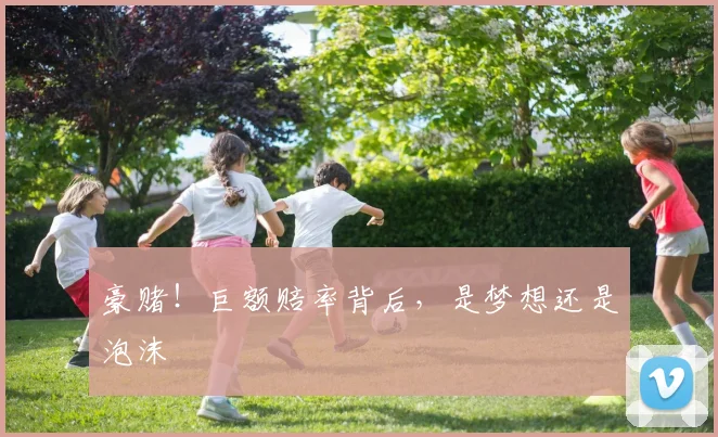 豪赌！巨额赔率背后，是梦想还是泡沫